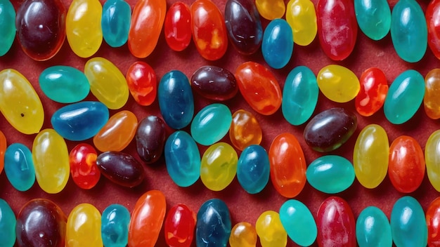 Photo colorful candies in decorative bowl