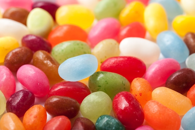 Colorful candy beans