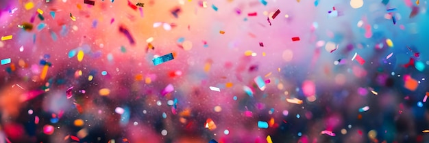 Colorful Celebration Confetti Explosion on a Festive Night