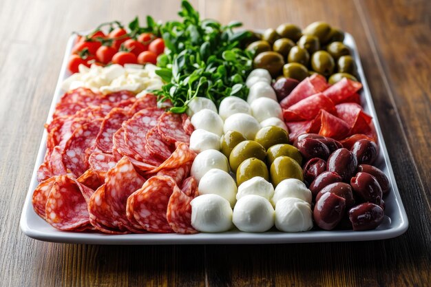 Colorful Charcuterie Board Fresh Ingredients Entertaining