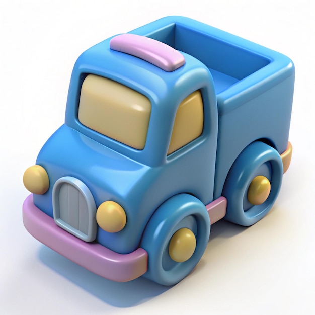 Colorful Children s Training Truck Toy Illustration Design for Printable Graphics