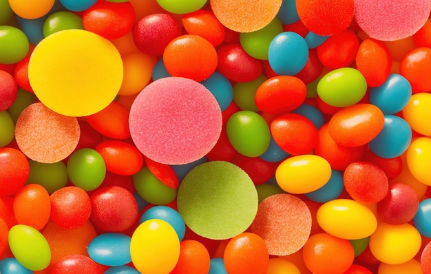 colorful chocolate candies