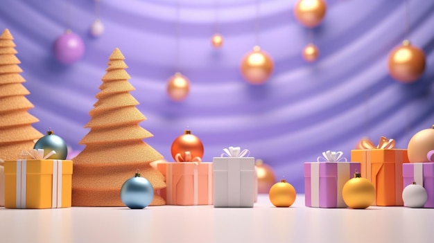 Colorful Christmas Background