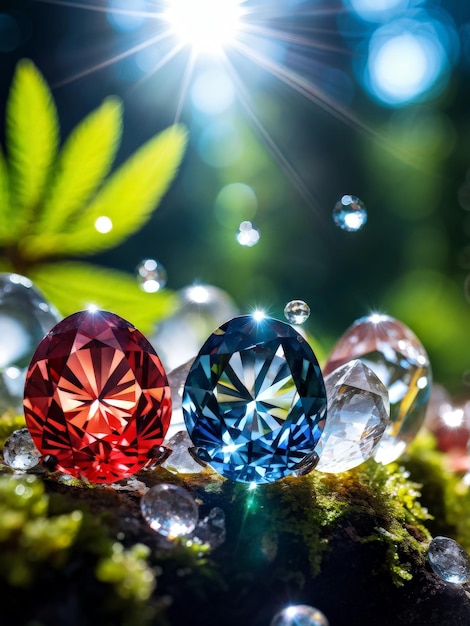 Photo colorful christmas balls on the background of bokeh