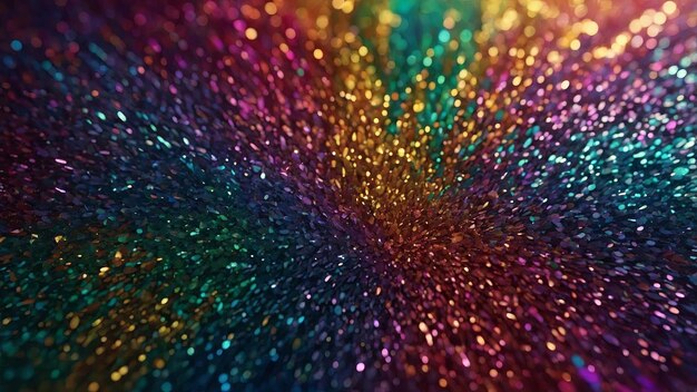 Photo colorful circle glitter background illustration festive celebration glamorous shimmer iridescent radiant colorful circle glitter background ai generated