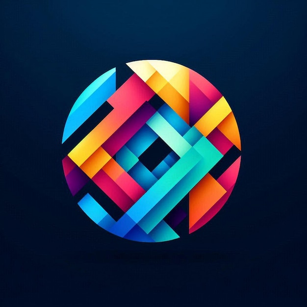 a colorful circle with a colorful design in the middle