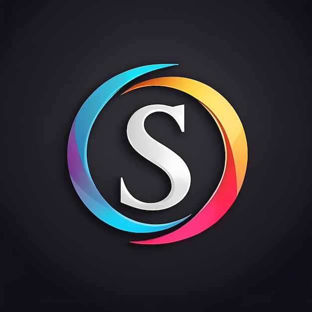 a colorful circle with the letter s in the middle