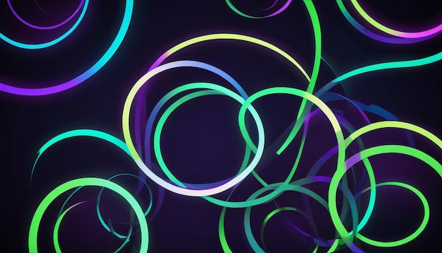 Colorful Circles Pattern with Abstract Background