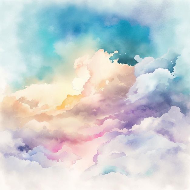 Colorful cloudy sky background