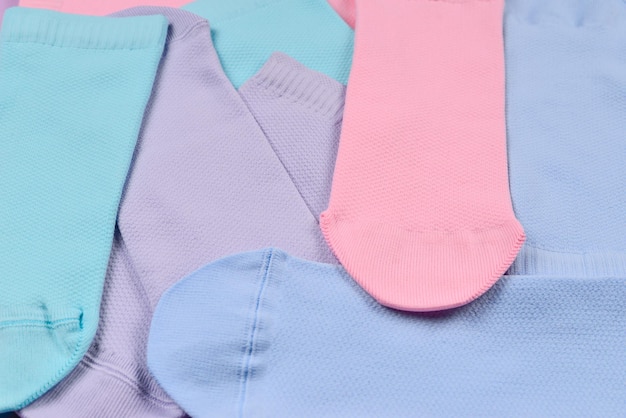 Colorful collection of cotton socks