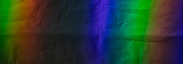 Colorful color on crumpled paper background