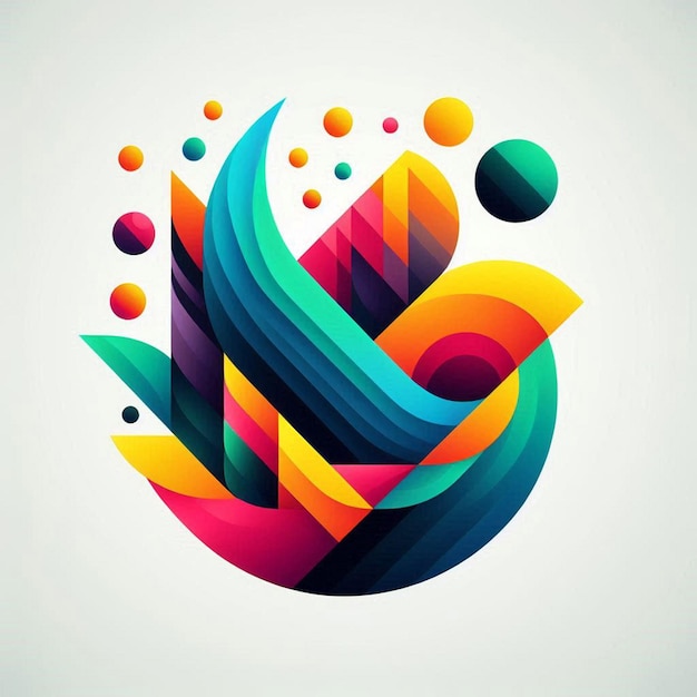 a colorful and colorful picture of a colorful abstract design