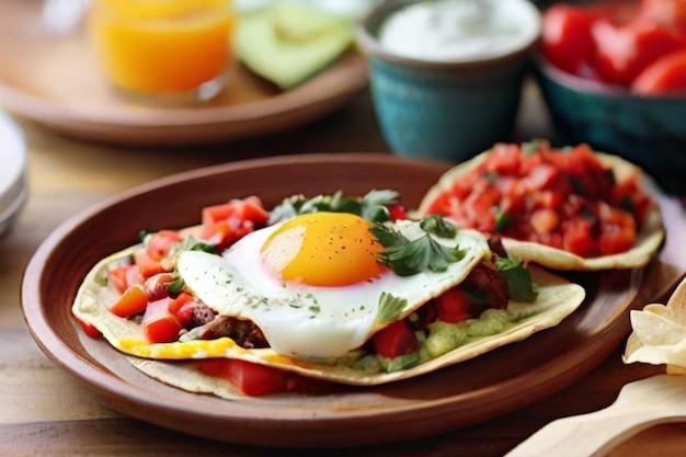 Colorful Comfort Huevos Rancheros Breakfast Spread