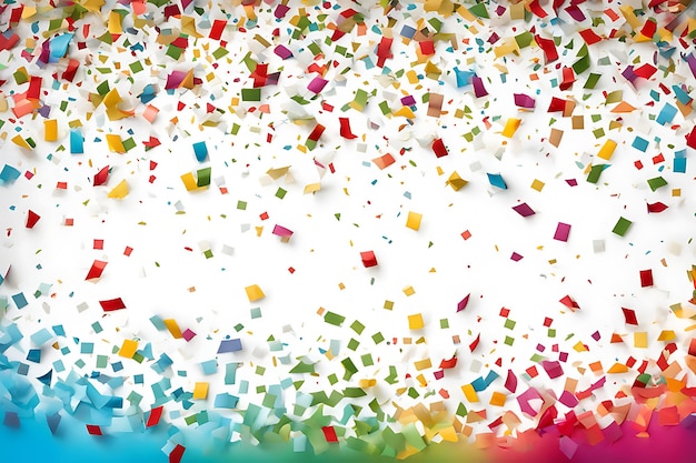 Photo colorful confetti background for celebrations