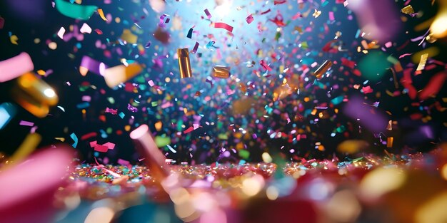 Colorful Confetti Explosion A Celebration of Joy Festive Fun and Party Vibes