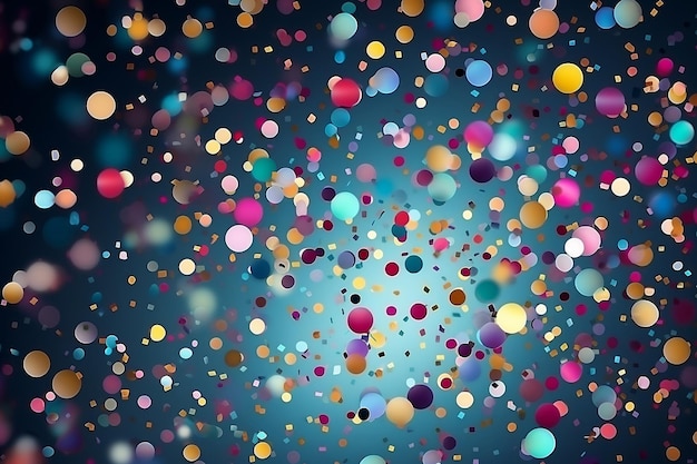 Colorful confetti and glitter background