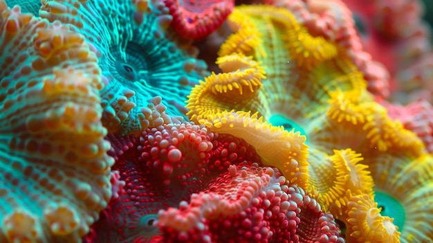 Photo a colorful coral with the name coral on it