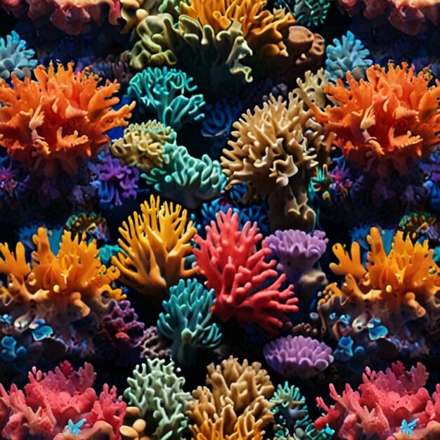 Photo colorful corals caribbean sea under water pictures natural light