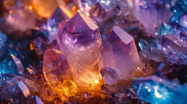 Colorful Crystals CloseUp