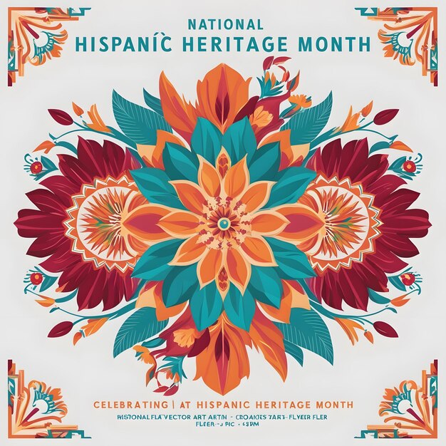 Photo a colorful design for national holiday month