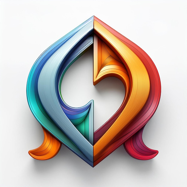 a colorful design with the letter a on it