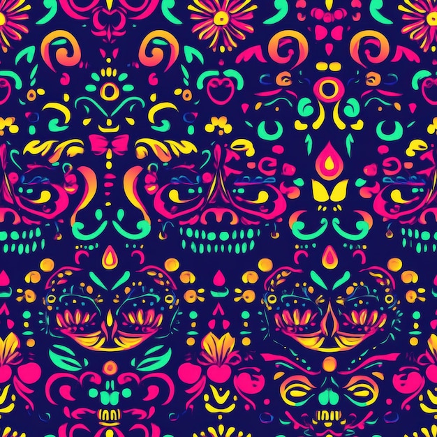 Photo a colorful design with a lot of colorful designs