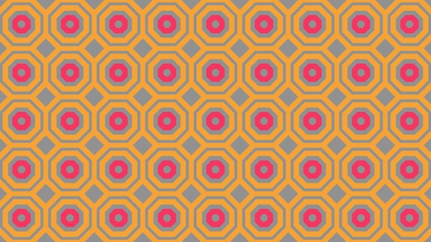 A colorful design with a pattern of circles and a circle in the middle.