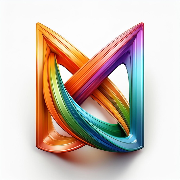 a colorful design with a rainbow colored x on it