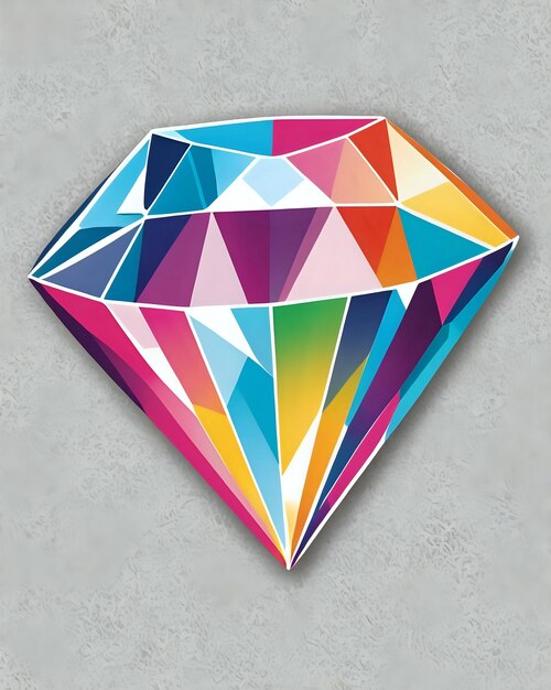 Colorful diamond art design