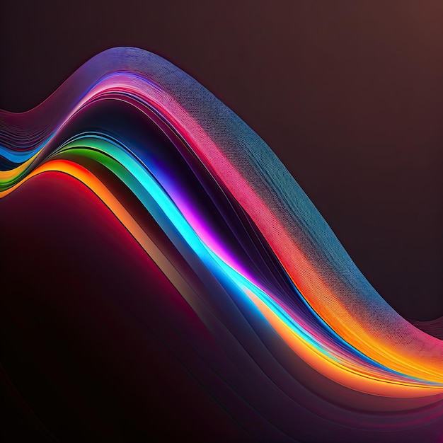 Colorful digital wave