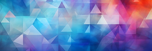 colorful dimensions of a triangle and rectangles background