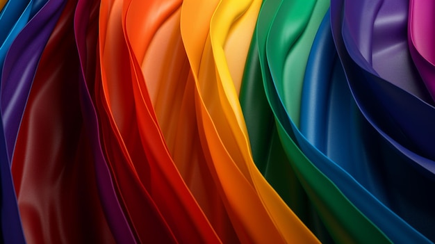 A colorful display of different colors is displayed in a pile.