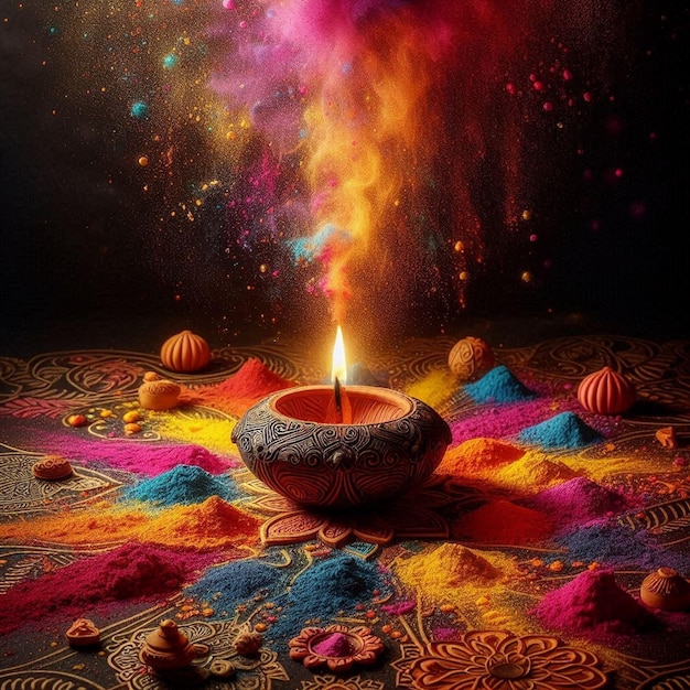 Colorful Diwali background