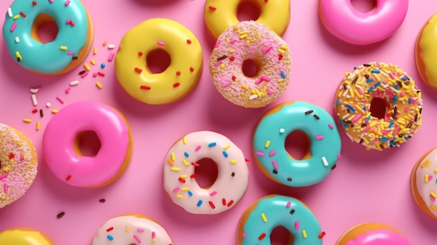 colorful donuts