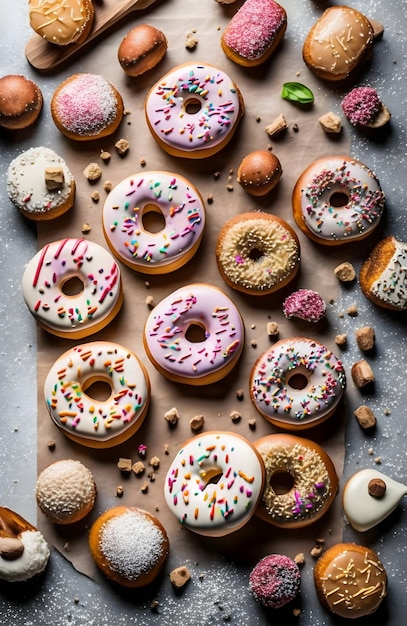 colorful donuts