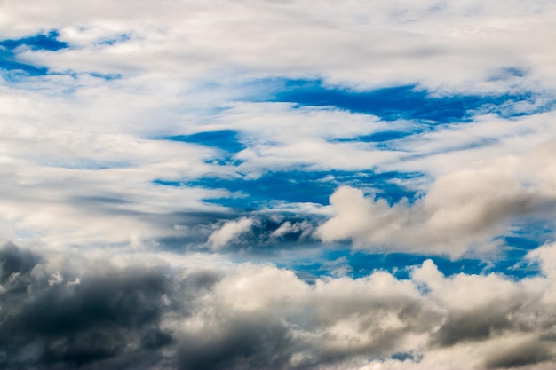 Colorful dramatic sky with cloud at sunset