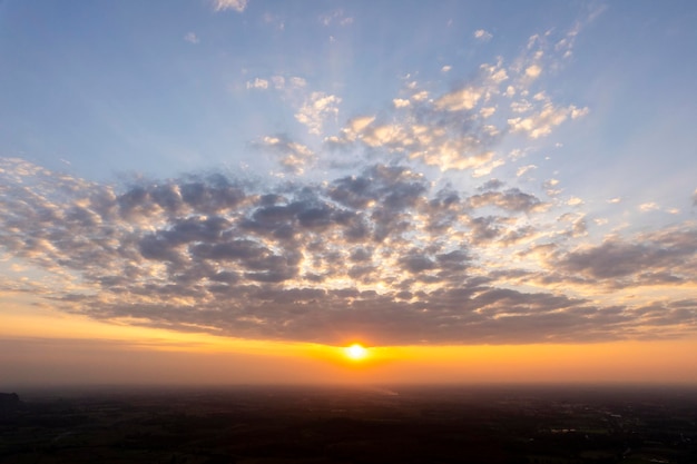 Colorful dramatic sky with cloud at sunsetbeautiful sky with clouds background