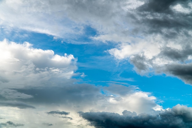 Colorful dramatic sky with cloud at sunsetxA