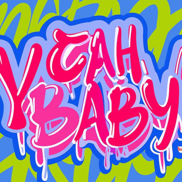 Photo a colorful drawing of a babys name and the word baby