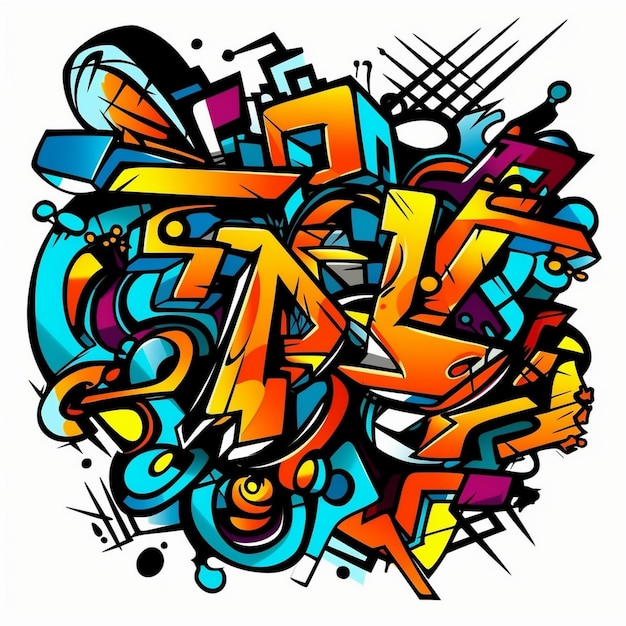 a colorful drawing with the word  spray  on it