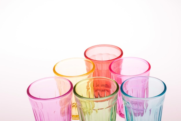 Colorful drinking glass