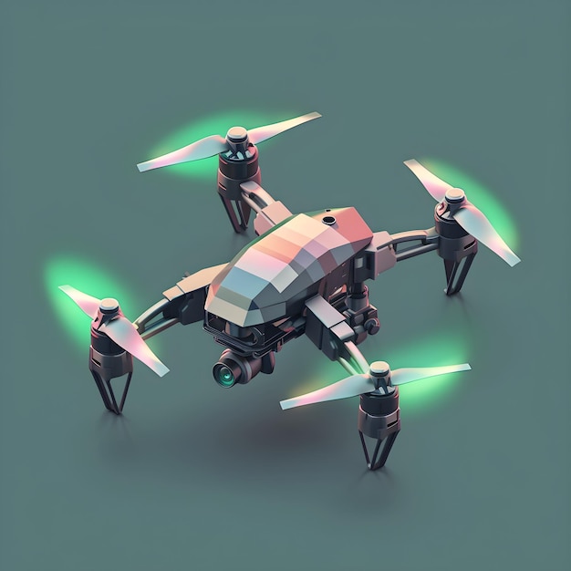 A colorful drone