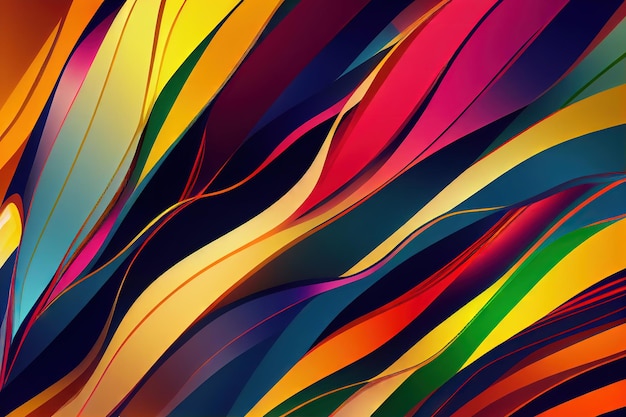 Colorful dynamic abstract twisted shape