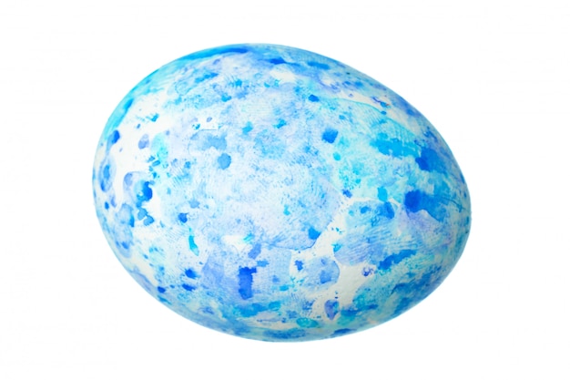 Colorful Easter Egg isolated on white