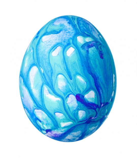 Colorful Easter Egg isolated on white