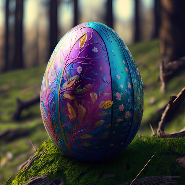 Colorful of easter egg