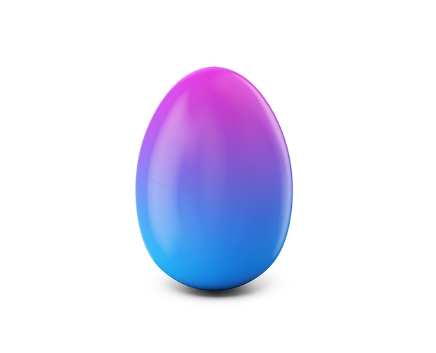 Colorful Easter eggs. 3d render illustration