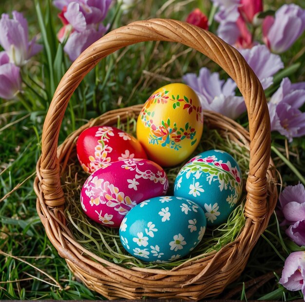 Colorful Easter eggs