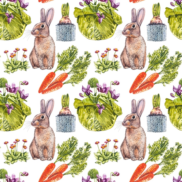 Colorful easter seamless patterns