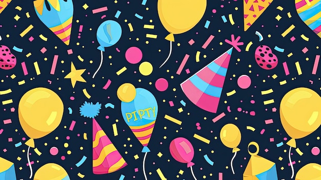 Colorful and Enthusiastic The Birthday Party Background Story